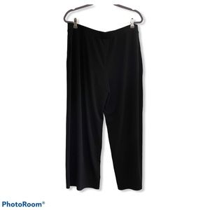 SUSAN GRAVER Pull On Liquid Knit pant Sz LP Black